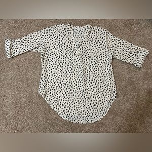 Lush - Warren Split Neck Blouse